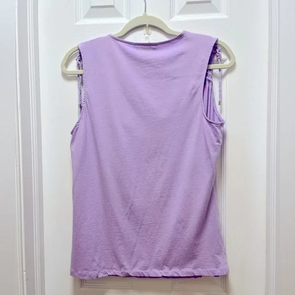 Ralph Lauren Lavender Sleeveless Top, Size Large EXCELLENT CONDITION - Picture 3 of 4